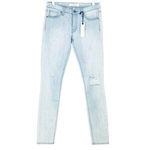 DAKOTA Collective Womens Khloe Blue Skinny Jeans Size 26 Distressed Low Rise